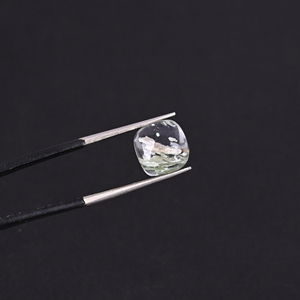 Pierre précieuse en verre Aqua Crackle, forme coussin, 2,20 carats, 9 mm - Product Image 2