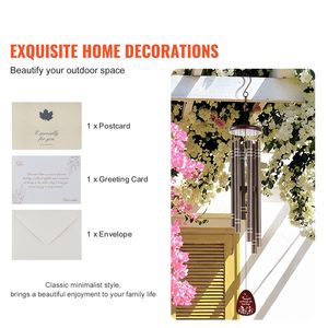 Campanelli a Vento Commemorativi Spessi a 6 Tubi per Esterni, Tono Profondo per Pareti - Product Image 6