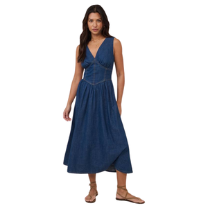 Vestido de Mezclilla para Mujer, Corte Holgado, Algodón, Ropa Casual, Venta al Por Mayor Directa de Fábrica - Product Image 1