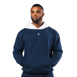 Sweat à capuche contrastant pour homme en molleton de coton, vêtement de sport décontracté, fabrication OEM, vente en gros, personnalisation sur mesure - Product Image 1