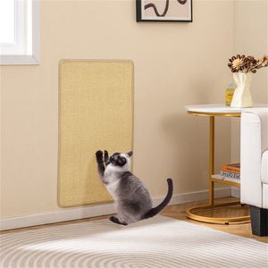 Confezione da 2 Tappetini Tiragraffi per Gatti in Sisal Naturale 32"x20", Tappetini Multifunzionali per Riposo e Gioco per Case con Più Gatti - Product Image 2