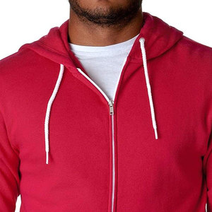 Men's Streetwear Oversized <b>Zip</b>-<b>Up</b> Hoodie Regular Fit Solid Color Men's Blank <b>Zip</b>-<b>Up</b> Hoodie - Product Image 3