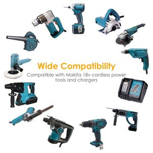 2 paquets de batteries d'outils électriques Li-Ion 18V, compatibles avec Makita 194205-3 194309-1 BL1830 BL1815, batterie au lithium-ion - Product Image 3