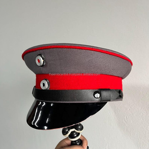 Casquettes d'officier uniformes personnalisées avec visière brodée dorée Casquettes d'officier personnalisées du Pakistan - Product Image 4