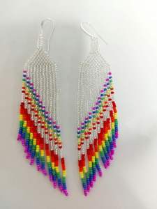 Pendientes de Ganchillo Hechos a Mano con Cuentas de Semillas, Joyería Artificial para Mujer, Accesorios de Moda, Venta al Por Mayor de Alta Costura - Product Image 3