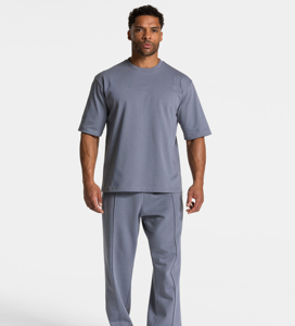 Camiseta de algodón para hombre al por mayor, 180 gramos, personalizada OEM, lisa, de punto, sin estampado, para verano, tallas grandes, con logo, antiarrugas, manga corta - Product Image 2