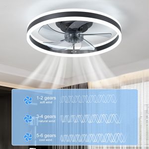 Ventilatore da soffitto a LED dimmerabile con luci - Product Image 5