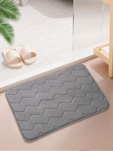 Elegante Tapete de Entrada de Diatomita |   Alfombra Antideslizante de Poliéster con Diseño Floral, Hecha a Máquina, de 3 a 5 mm de Grosor, Lavable a Mano para Uso Doméstico - Product Image 6