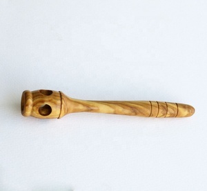 Cuillère à miel artisanale en bois d'olivier, écologique, pour le camping, à long manche, finition miroir, design original - Product Image 3