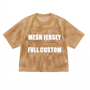 Camiseta unisex de manga corta, estilo crop, tela de malla suave, cuello en V clásico, camiseta de fútbol con estampado de camuflaje, camiseta personalizada para aficionados. - Product Image 1