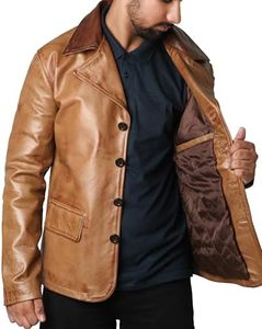 Chaqueta Casual Impermeable de Piel de Oveja para Hombre, Talla Grande, Cuello Alto, Cierre de Cremallera, Corte Regular, Ropa de Invierno con Forro Polar - Product Image 4