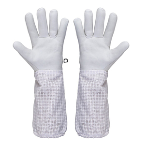 Gants d'apiculteur blancs à manchette longue, équipement de protection pour la manipulation de l'apiculture, grande taille, Sports World SW-MH-48 - Product Image 4