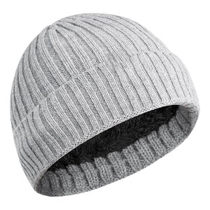 Unisex Black <b>Wool</b> Blend Knit <b>Beanie</b> Animal Print Breathable Waterproof Washed Ripped Cuffed Design Vintage Casual Daily Winter - Product Image 3