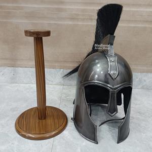 Casco Medieval de Troya Hecho a Mano con Acabado Antiguo, Armadura de Caballero Guerrero de Acero Suave con Soporte para Reenactamiento, Proveedor Mayorista - Product Image 2