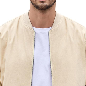 Blouson Bomber d'Hiver Personnalisé pour Homme à Col Montant en Toile – Vente en Gros, Couleur Personnalisée, Logo Frontal, Séchage Rapide, Coupe-Vent, Respirant, Laine - Product Image 6