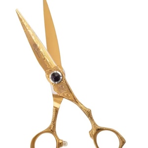 Ciseaux de barbier JEXMOO ENTERPRISES faits main, multi-usages, en acier inoxydable, pour droitiers, à bords lisses, pour salon de coiffure et bricolage - Product Image 1