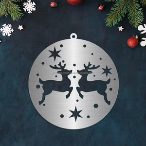 เครื่องประดับโลหะทรงกลมที่ไม่ซ้ำใครทำจากสเตนเลสตัดด้วยเลเซอร์ออกแบบได้ตามที่ต้องการ - Product Image 3