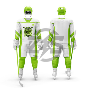 Storm Kings Ice Hockey Jersey <b>White</b> Blue Sublimation Print Breathable Polyester <b>Men's</b> Adult Uniform Needle Detection - Product Image 6