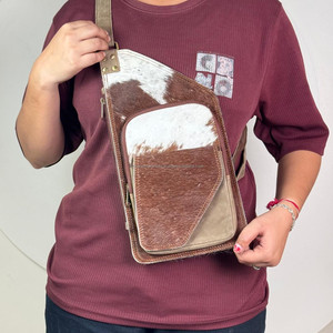 ¡Novedad de 2025! Bolso de pecho de piel de vaca auténtica al por mayor para hombres y mujeres, superventas, bolsos cruzados de lujo elegantes a la moda - Product Image 4