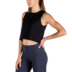 Camiseta sin mangas transpirable, informal, ecológica, de secado rápido, holgada, para entrenamiento y fitness, personalizada para mujer, precio al por mayor - Product Image 1