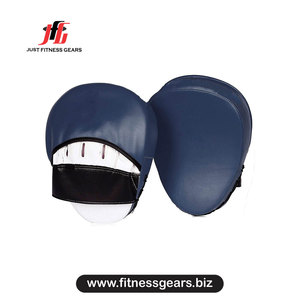 Boxing <b>Focus</b> <b>Pads</b> Blue PU Velcro Closure Non-Slip Martial Arts Training Gear - Product Image 1