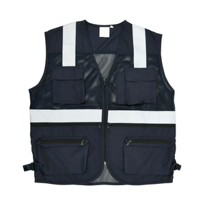 High Quality Adjustable Elastic Reflective Polyester Material Made Lightweight Safety Vest for Men and Women OEM Service - Product Image 1