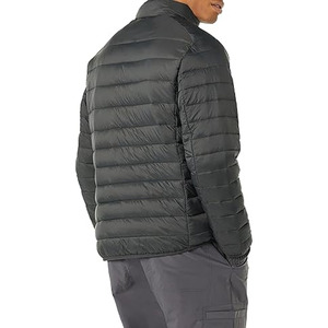 100% Nylon Puffer <b>Jacket</b> with Stand Collar <b>Patchwork</b> Design Winter Ready - Product Image 2