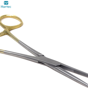 Stainless Steel Multi Use Kelly Hemostat Forceps with <b>Half</b> Serrated Jaws Best Product Golden Handle Non <b>Slip</b> Surgical Instrument - Product Image 5