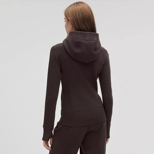 Chaqueta Deportiva de Manga Larga con Cierre para Mujer, Sudadera con Capucha de Forro Polar con Cierre Dorado para Invierno y Deportes al Aire Libre Versátiles - Product Image 6