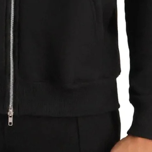 Sweat-shirt à capuche zippé ultra-luxe surdimensionné en molleton de coton épais 550 GSM, coupe décontractée, style streetwear personnalisé, avec fermeture éclair intégrale - Product Image 6