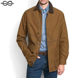 Abrigo Clásico para Hombre con Bolsillos, Cierre de Cremallera y Botones, Solapa Protectora, Chaqueta Casual para Exteriores, Resistente y Versátil - Product Image 5