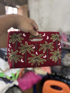 Indian Modern Bohemian Summer Embroidery Designer Handmade Beaded Messenger <b>Bags</b> Light Weight <b>Large</b> Capacity Women Evening <b>Bag</b> - Product Image 4