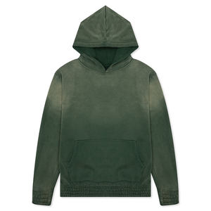 เสื้อฮู้ดดี้ทรงโอเวอร์ไซส์แบบหนา ล้างสีด้วยกรด สไตล์สตรีทแวร์ ไม่มีลาย - Product Image 2