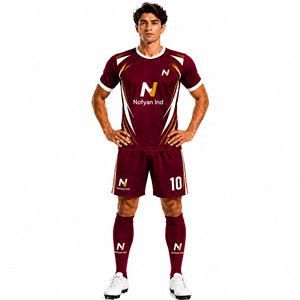 Uniforme de Fútbol Personalizado Nofyan para Hombre, Sublimado, Manga Corta, Corte Regular para Adultos, OEM/ODM - Product Image 3