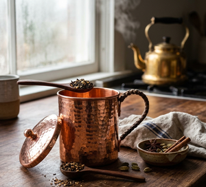 Pure Handmade Moscow Mule Copper Hammered <b>Mugs</b> Unique Gift Item Leak-Proof Lid Vacuum Insulation Eco-Friendly Food-grade Safe - Product Image 2