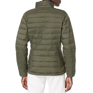 Custom Printed Knitted <b>Women</b> Puffer Jacket <b>Winter</b> Warm Waterproof Quilted Lightweight Windproof Padded Outerwear <b>Parka</b> - Product Image 5