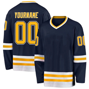 เสื้อฮอกกี้น้ำแข็งแบบระบายอากาศพิมพ์ลายตามสั่ง 100% โพลีเอสเตอร์ ไซส์พลัส - Product Image 3