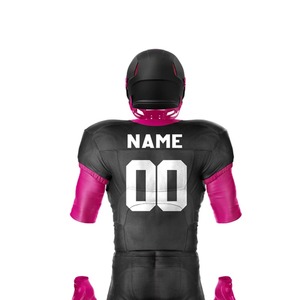 Best Quality American Football Uniform Short Sleeve Plus Size Breathable V-<b>Neck</b> Sportswear Adult Customizable american football - Product Image 5