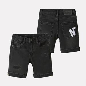 Shorts en jean haut de gamme pour hommes, style coréen tendance, coupe droite, mi-longueur, fins et amples, pour l'été - Product Image 2