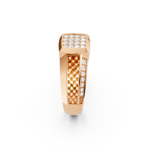Anillo de Hombre de Diseño Único en Oro Rosa de 14K Inspirado en Hemadri Yadava, Artesanía Hereditaria, Lujo Atemporal - Product Image 4