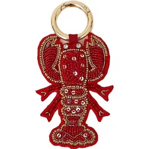Modern Handmade Beaded Flower Style Bag Charm Pendant Sparkling Seed Beads Embroidery Cute <b>Key</b> Bag Charms - Product Image 4
