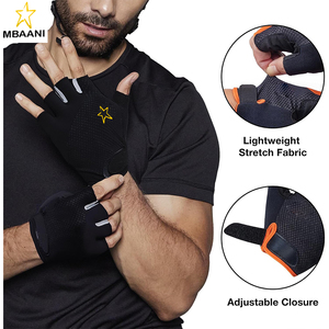 <b>Fingerless</b> Cycling <b>Gloves</b> with Shock-Absorbing Padded Palm and Silicone Grip – Road and Mountain Bicycle <b>Gloves</b> <b>for</b> <b>Men</b> & Women - Product Image 5