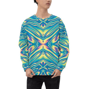 ราคาขายส่ง เสื้อกันหนาวแบบยูนิเซ็กซ์ สีพื้นด้านหน้า ระบายอากาศได้ดี ผ้าฟลีซ 100% ผ้าฝ้าย เป็นมิตรกับสิ่งแวดล้อม สตรีทแวร์ แบบซับลิเมชั่น - Product Image 2