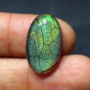 Australian Monarch Opal Doublet Gemstone Green <b>Fire</b> Opal Handmade <b>Stone</b> Jewelry <b>Fire</b> Opal Doublet Monarch Gemstone Pendant - Product Image 3