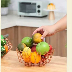 Panier de rangement universel en métal personnalisé, écologique, pour la maison, la cuisine, la salle de bain, le bureau, avec poignée - Product Image 3