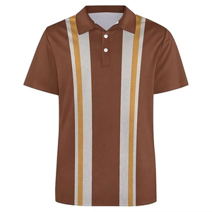 Camisetas Polo de Hombre de Dos Tonos, 100% Poliéster, Fabricadas en Fábrica, con Logotipo Bordado, Manga Corta, Casuales - Product Image 1