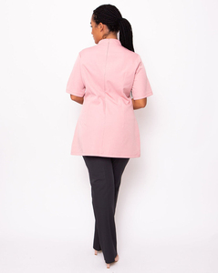 Women's Custom Spa Uniform New Fashion <b>Elastic</b> Salon Scrub with Adjustable Knitted <b>Lace</b> Spa Uniform - Product Image 2