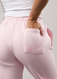 Best Selling Pastel Pink Women's Classic Plush Oversized Joggers Fleece Soft Touch Fabric Women Sweatpants Women Pants & <b>Trouser</b> - Product Image 4