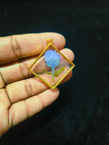 Nouvelle Arrivée Meilleure Qualité Fleur Séchée Résine Pendentif Collier Floral Orgone Vintage Style Bijoux De Mode du Fournisseur En Vrac - Product Image 2