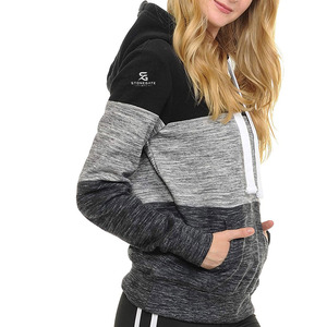 Sudadera con Capucha para Mujer, 100% Algodón Felpa, Color Sólido, Estilo Oversize, Transpirable, Casual, Streetwear, con Logotipo Personalizado, 2026 - Product Image 3